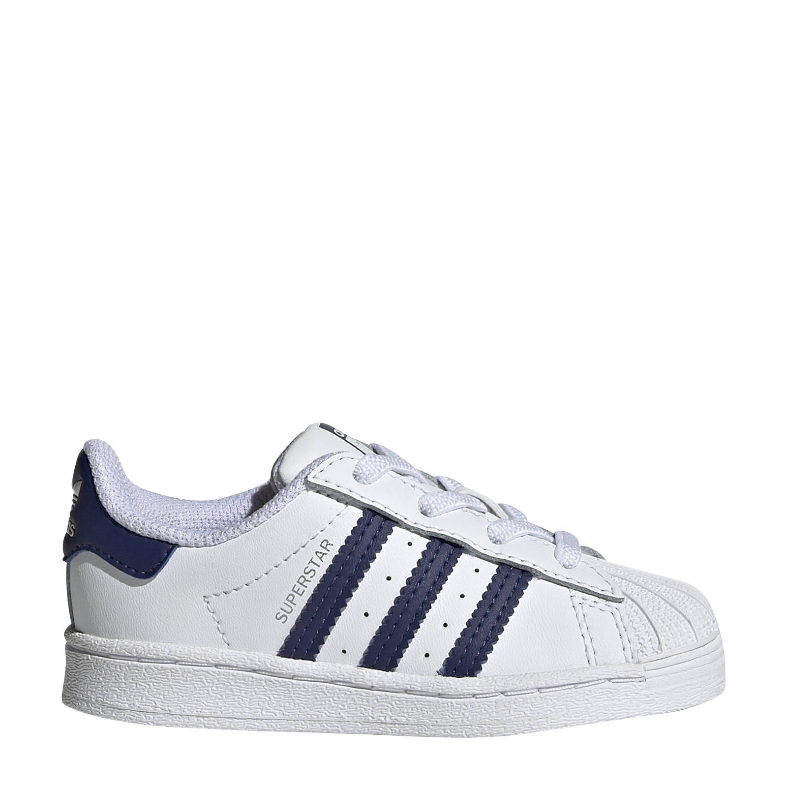 adidas Originals Superstar sneakers wit/donkerblauw/wit | wehkamp