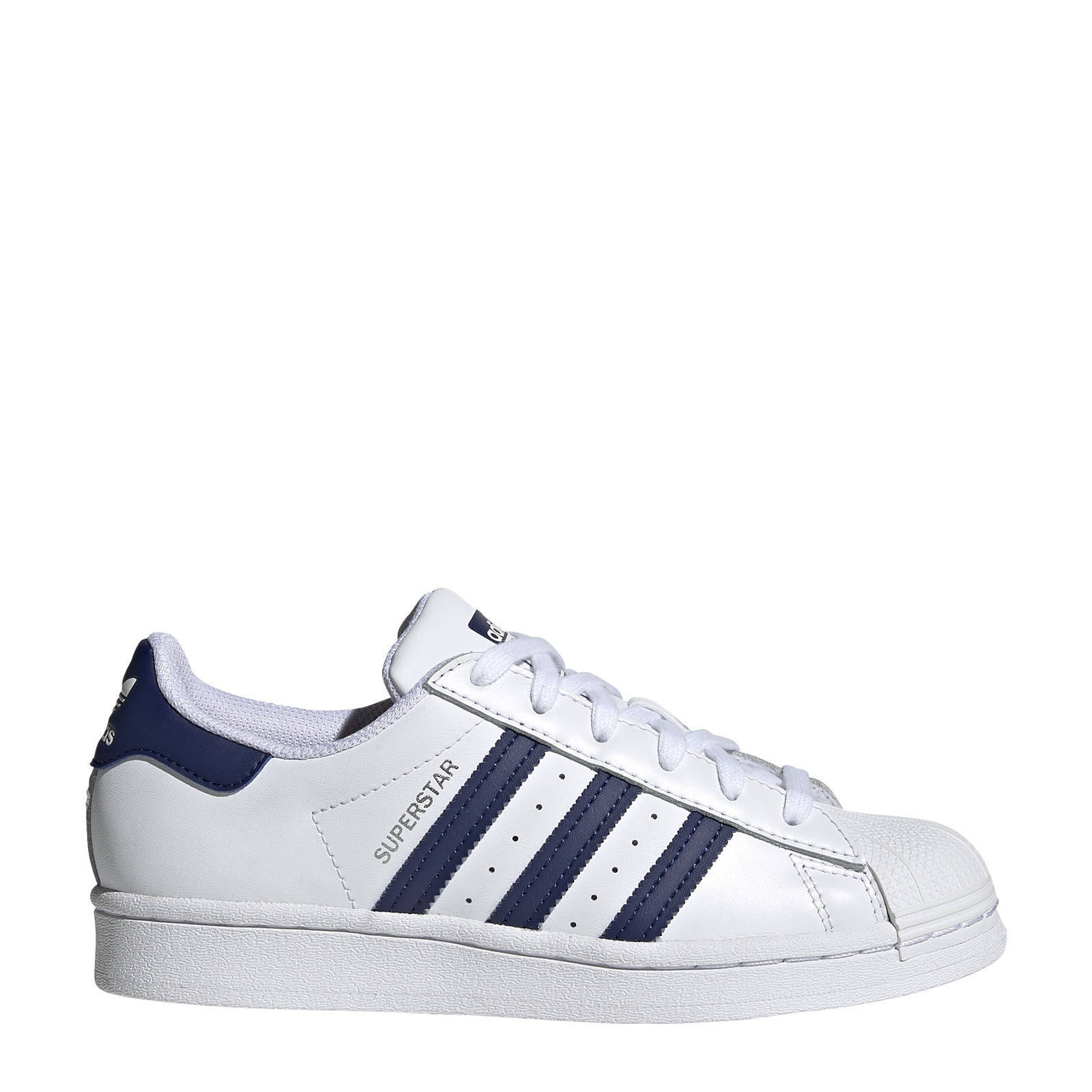adidas Originals Superstar sneakers wit/donkerblauw/wit | wehkamp