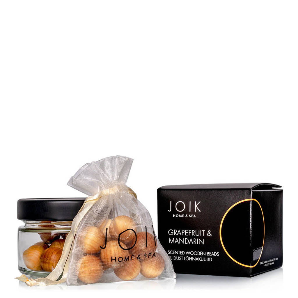 JOIK Vegan Scented wooden beads - Grapefruit & Mandarin (0 ml)