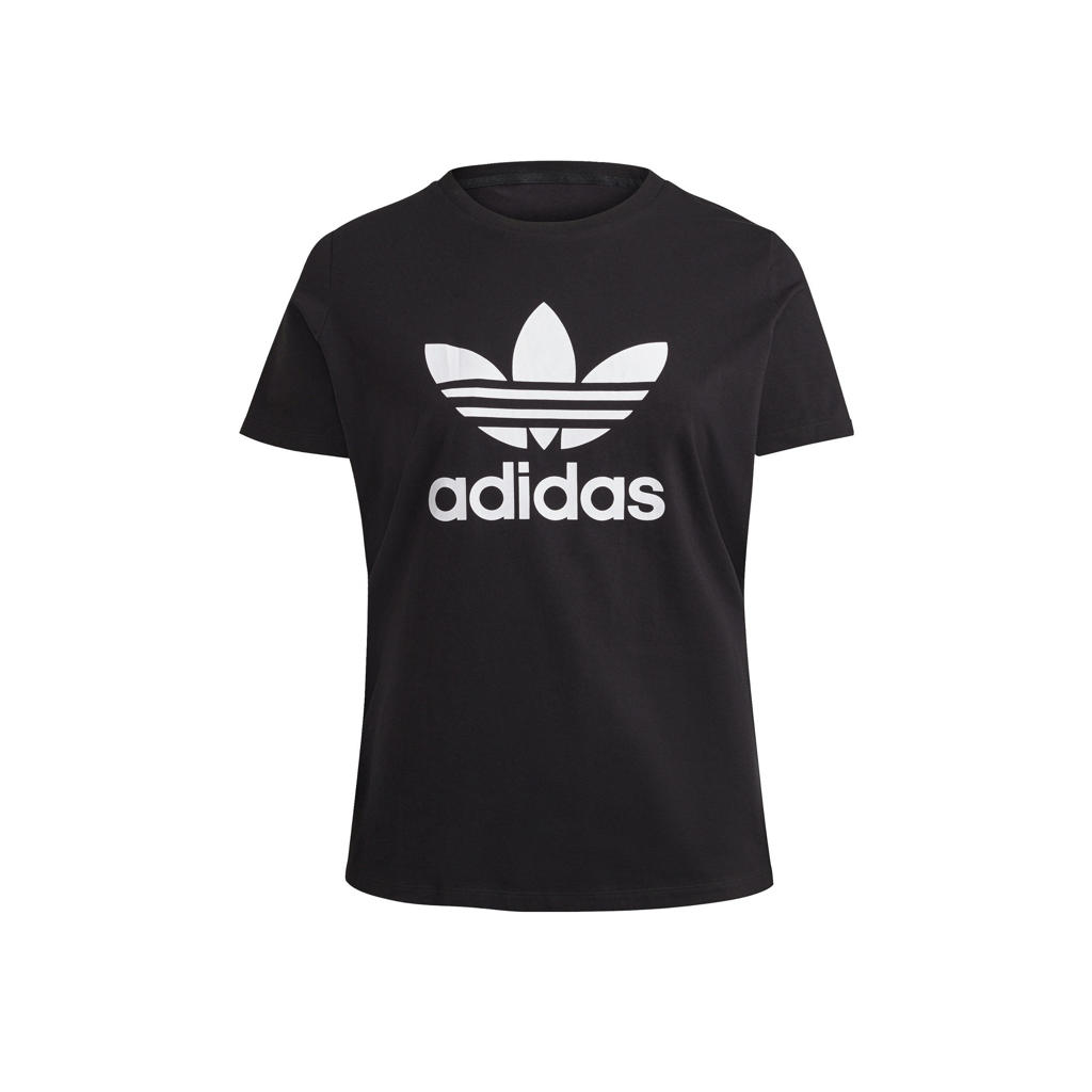 adidas Originals Adicolor Plus Size T-shirt zwart/wit