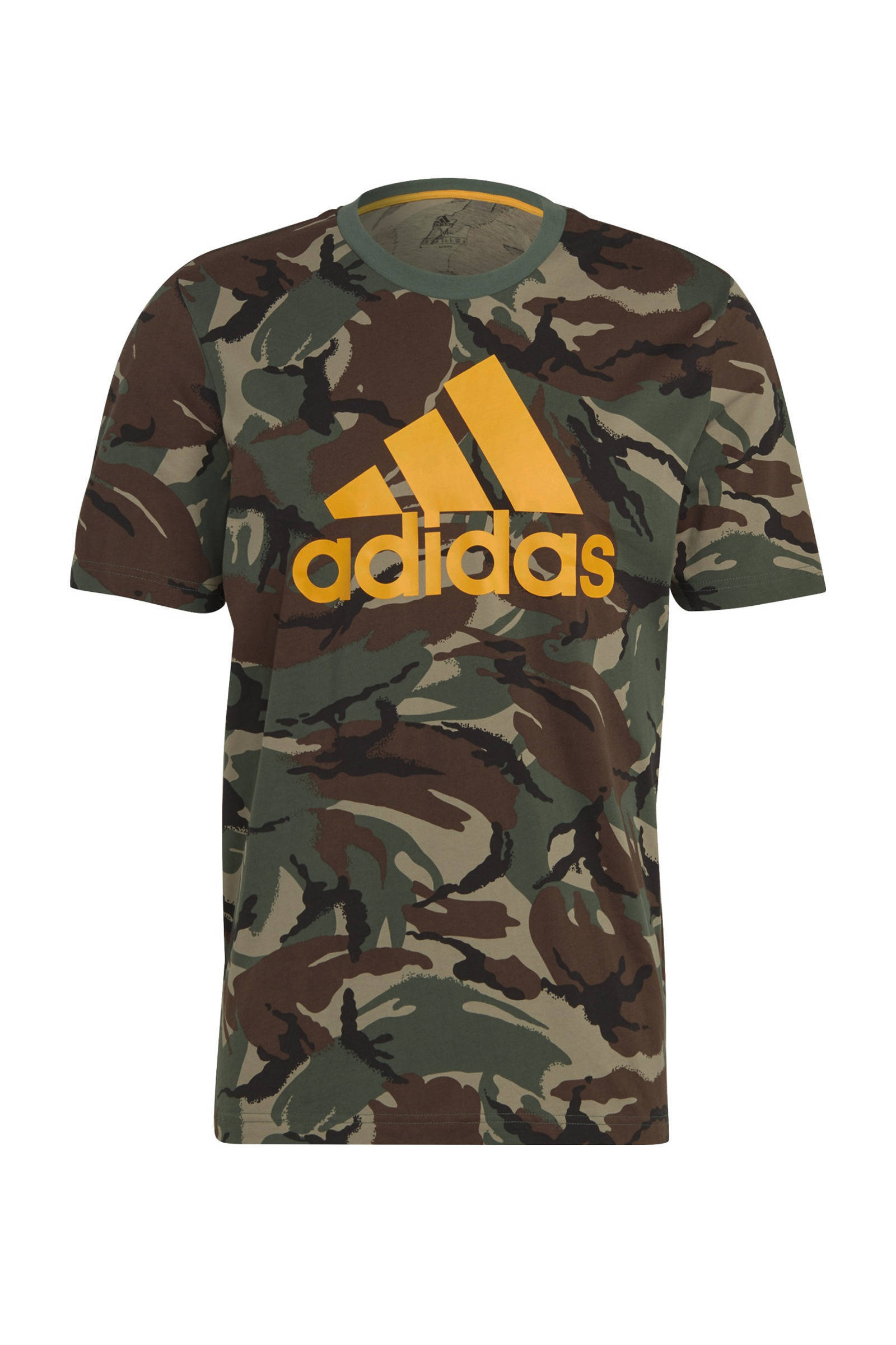 Adidas Essentials Camouflage T shirt Green Oxide/Semi Solar Gold Heren online kopen