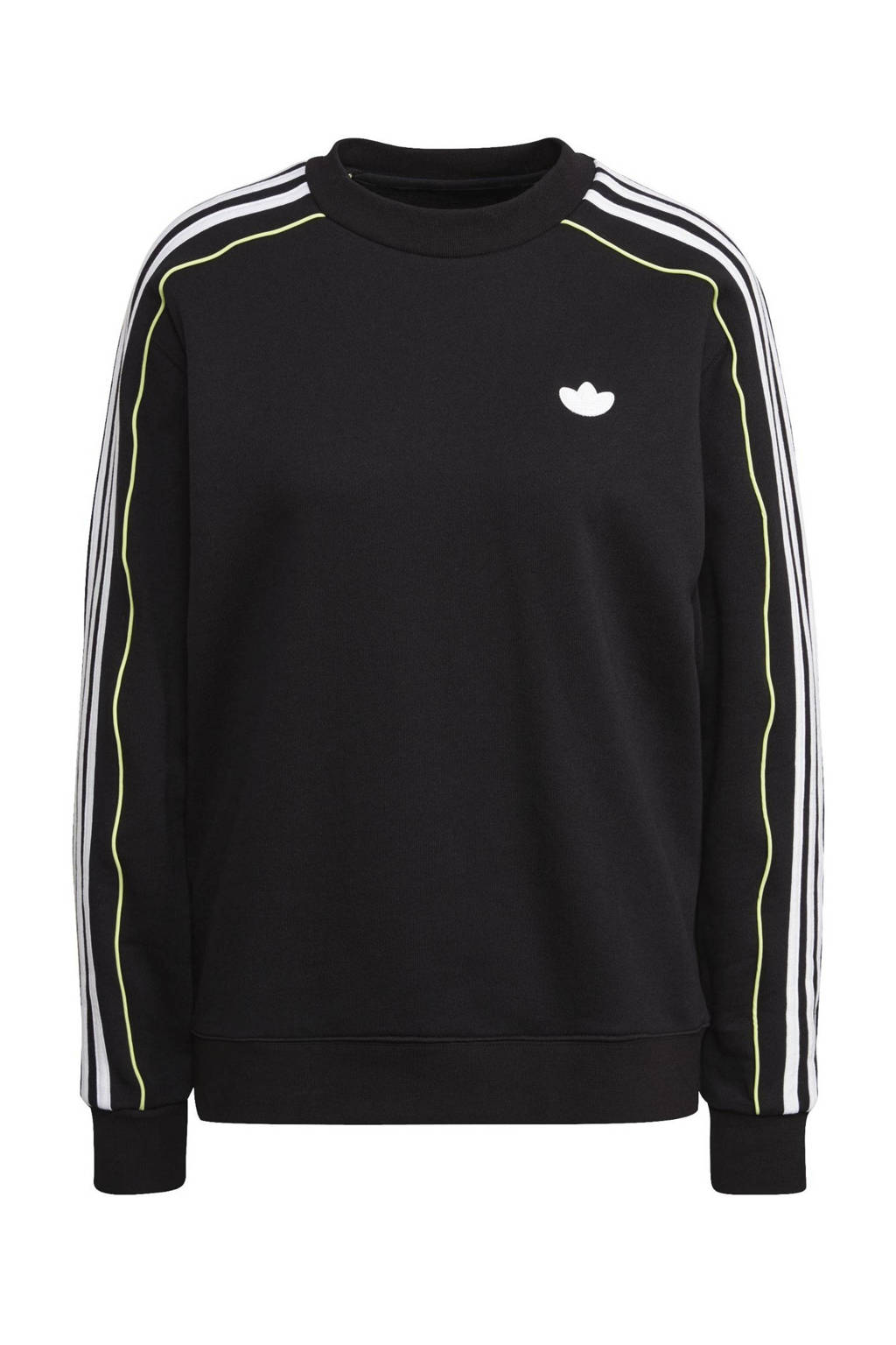 adidas Originals sweater zwart/wit/geel, Zwart/wit/geel