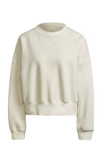 adidas Originals Adicolor fleece sweater offwhite, Wit