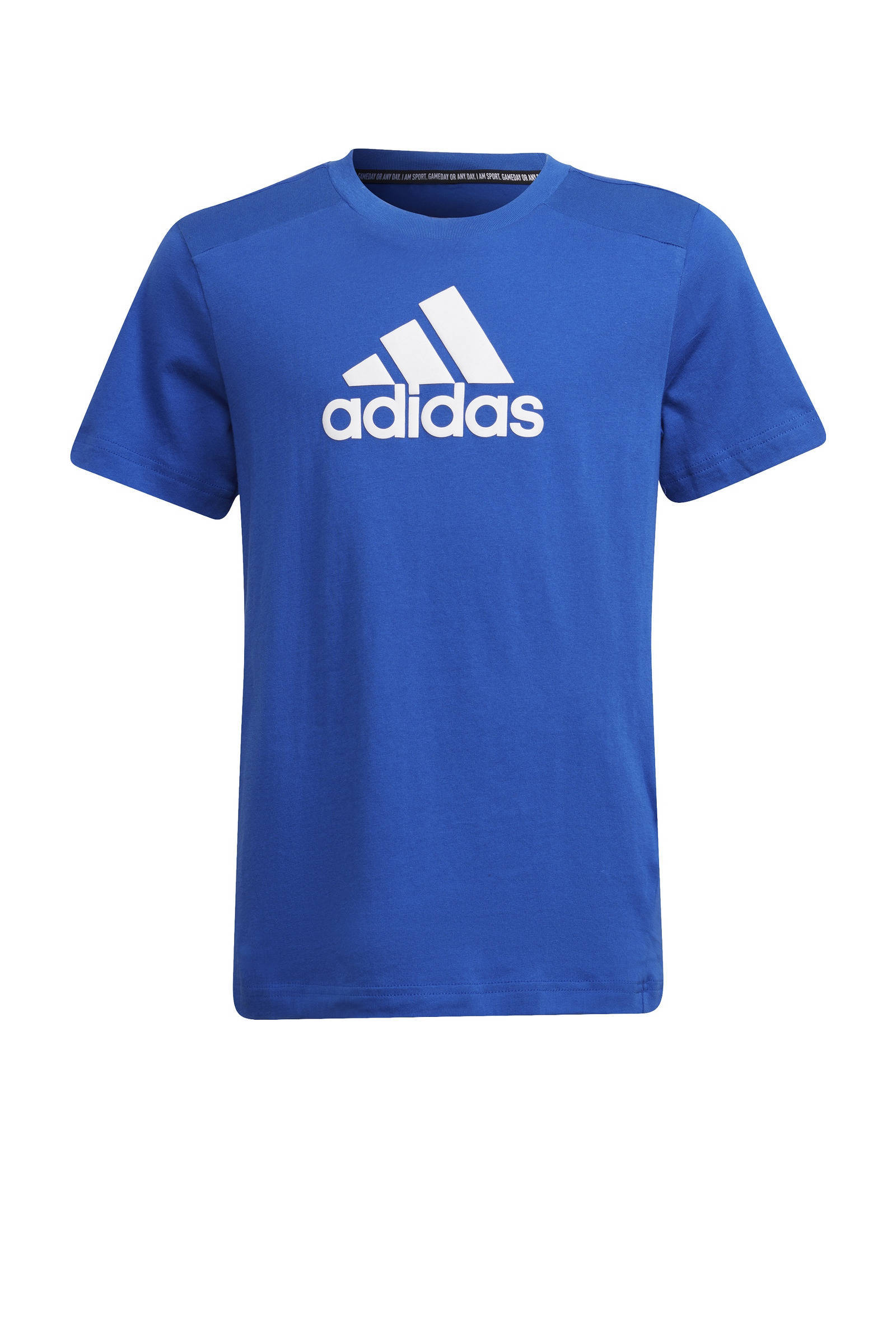 Adidas Performance sport T shirt kobaltblauw/wit online kopen