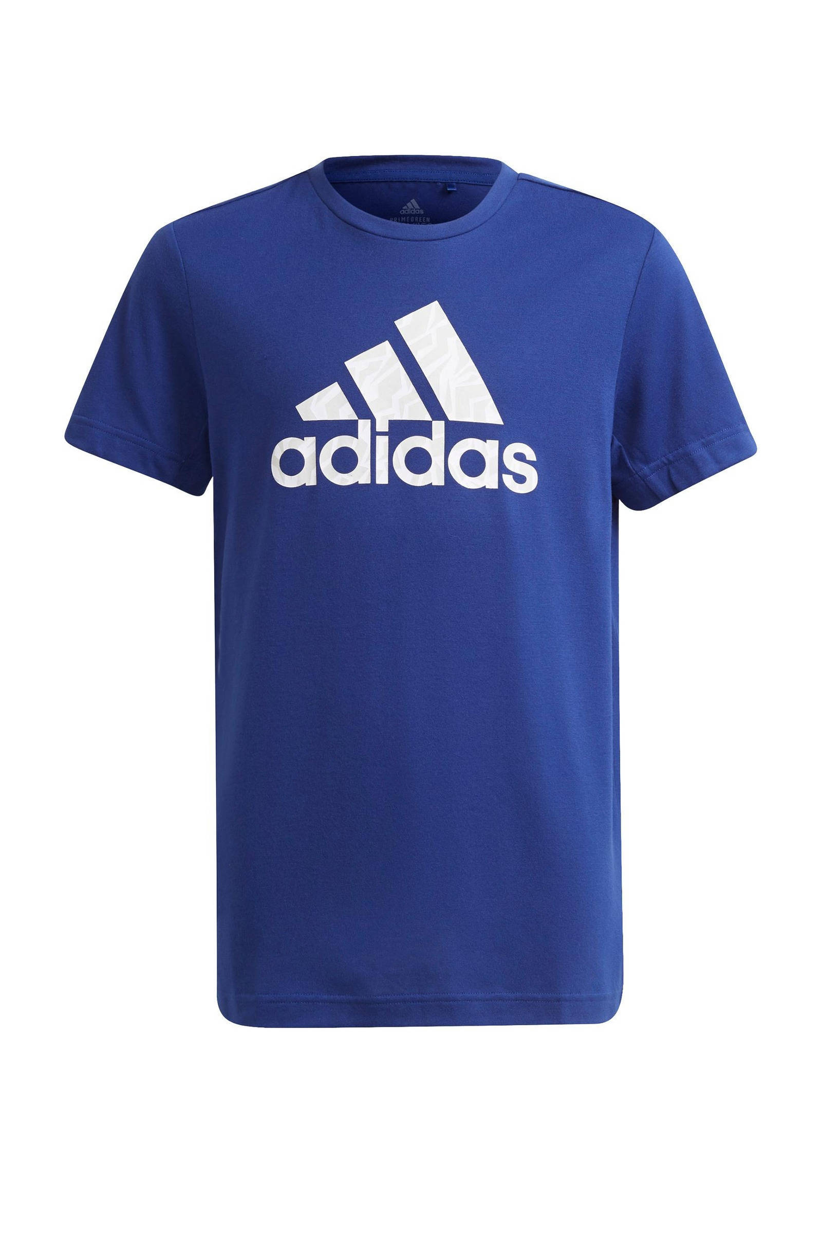 Adidas Performance sport T shirt blauw/wit/grijs online kopen