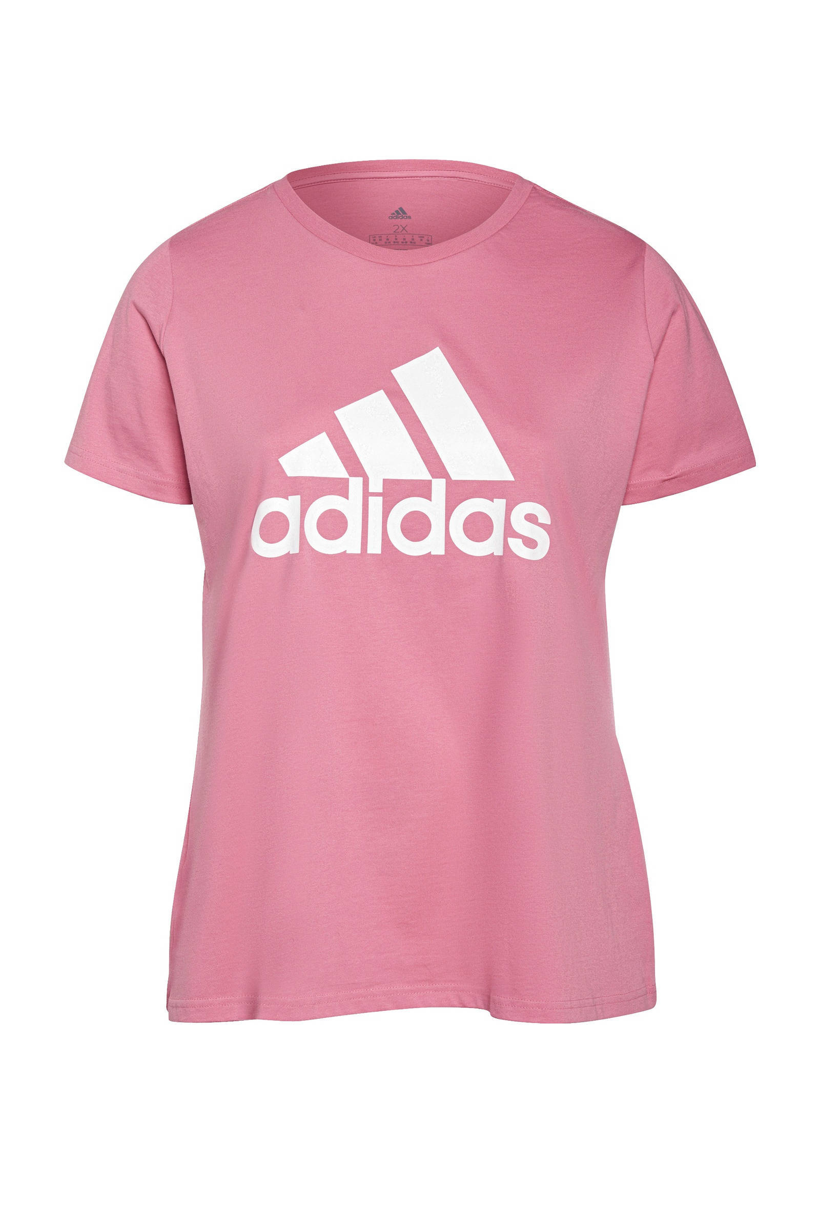 Adidas Essentials Logo T shirt(Grote Maat) Rose Tone/White Dames online kopen