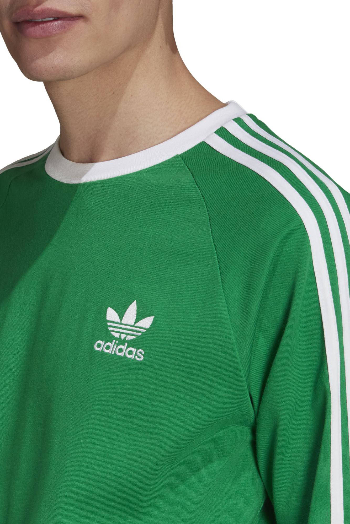 adidas Originals Adicolor longsleeve groen/wit | wehkamp