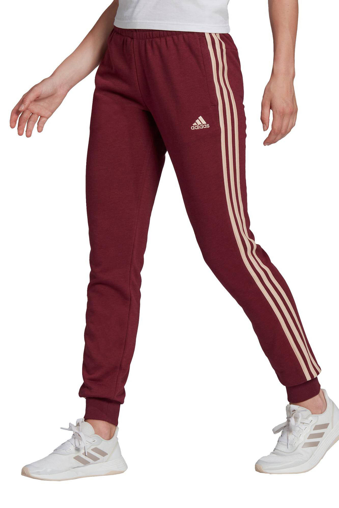 adidas Performance joggingbroek donkerrood/lichtoranje | wehkamp