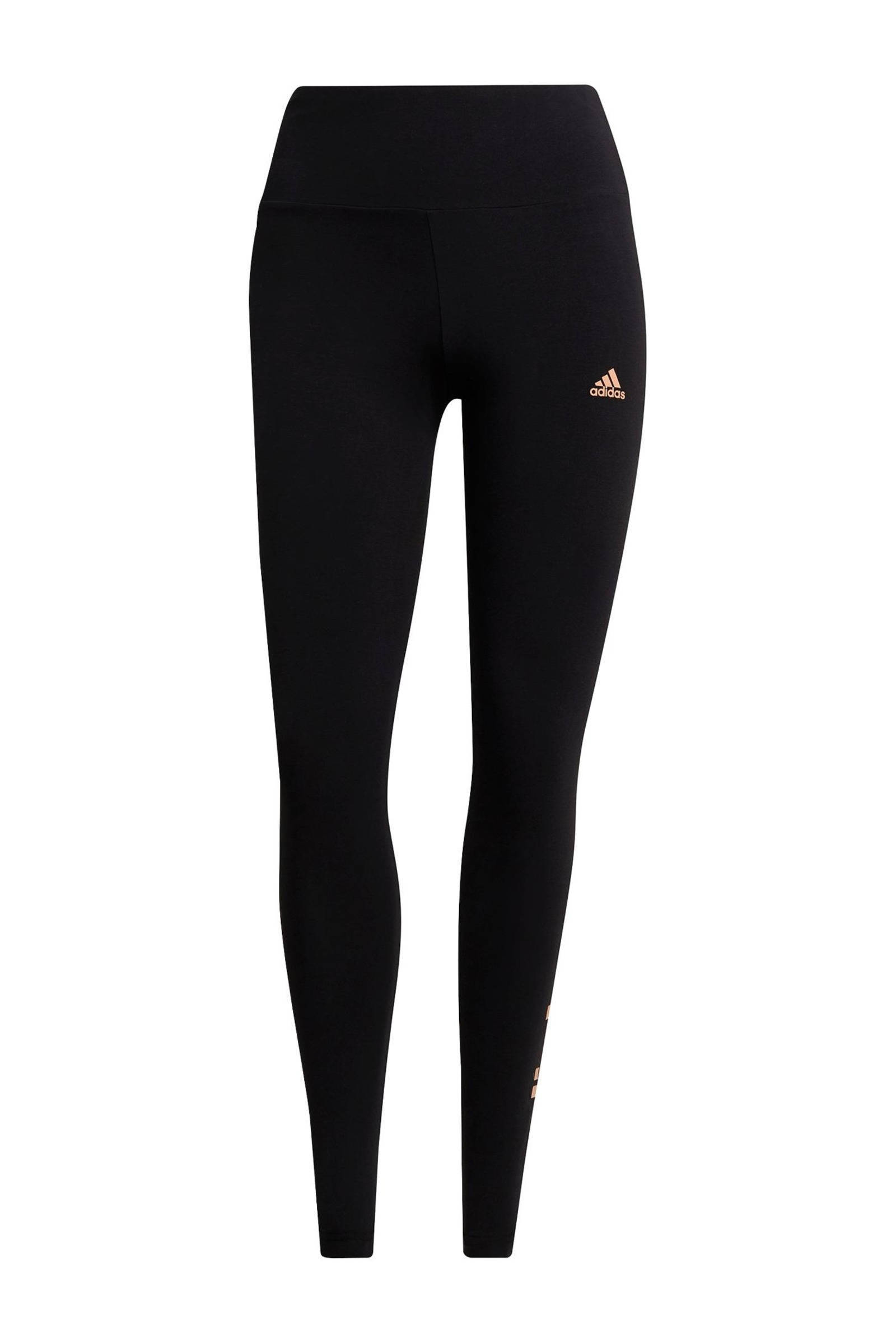 adidas Performance sportlegging zwart/roze | wehkamp