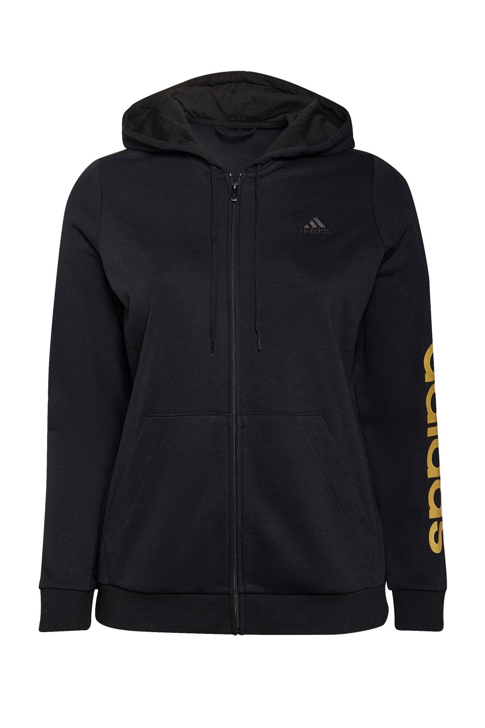 adidas Performance Plus Size sportvest zwart/goud | wehkamp