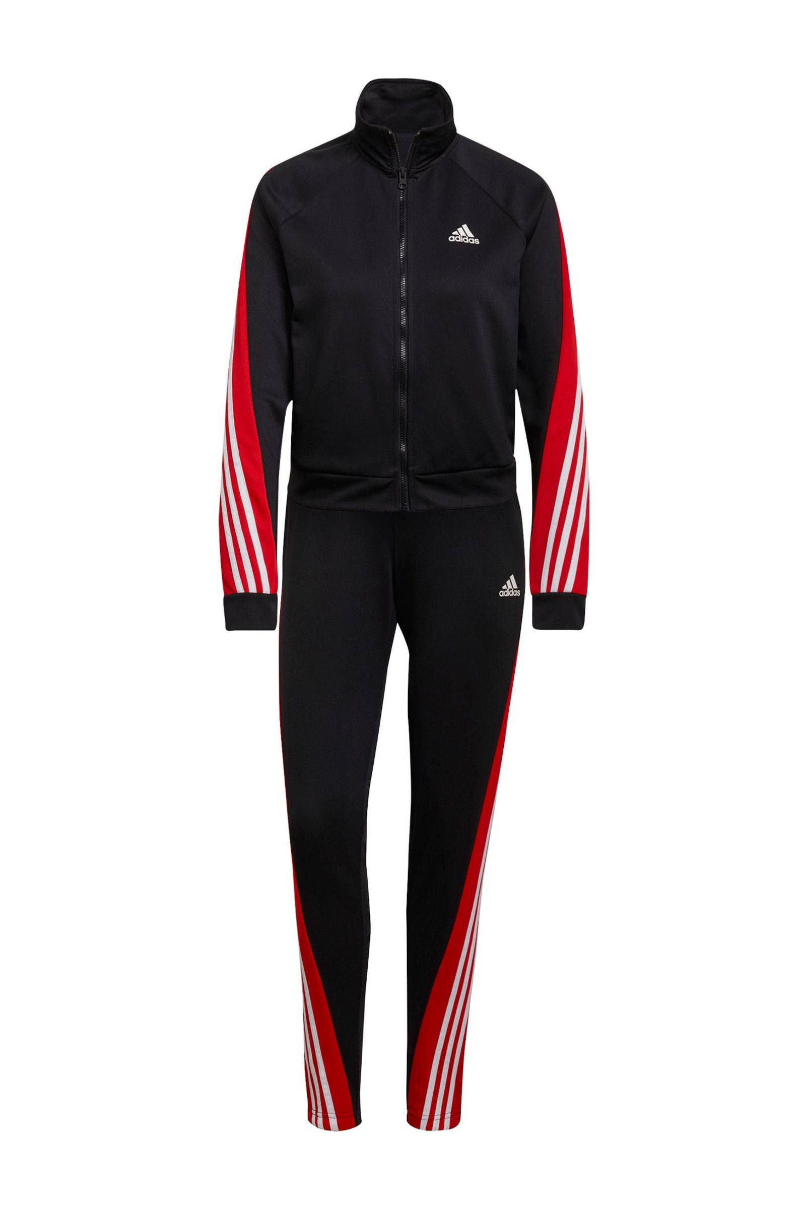 Adidas Sportswear Teamsport Trainingspak Black/Vivid Red Dames online kopen