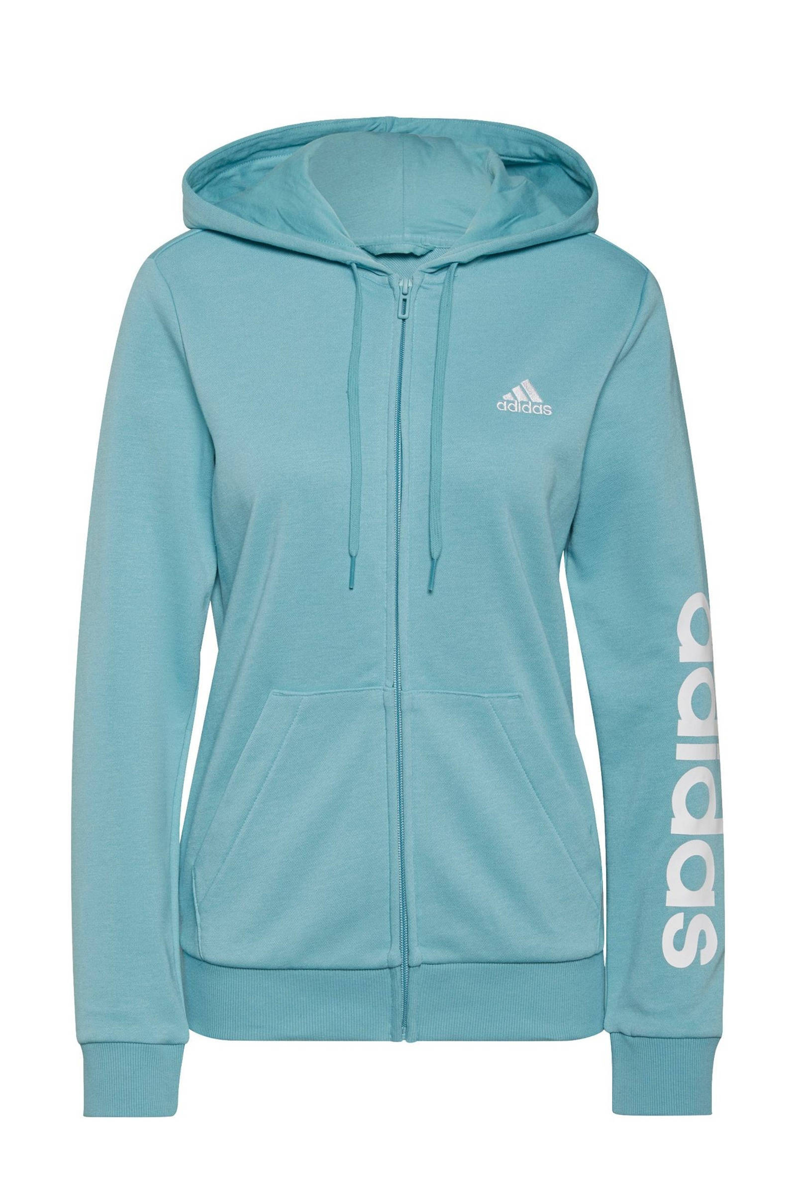 adidas Performance sportvest lichtblauw | wehkamp