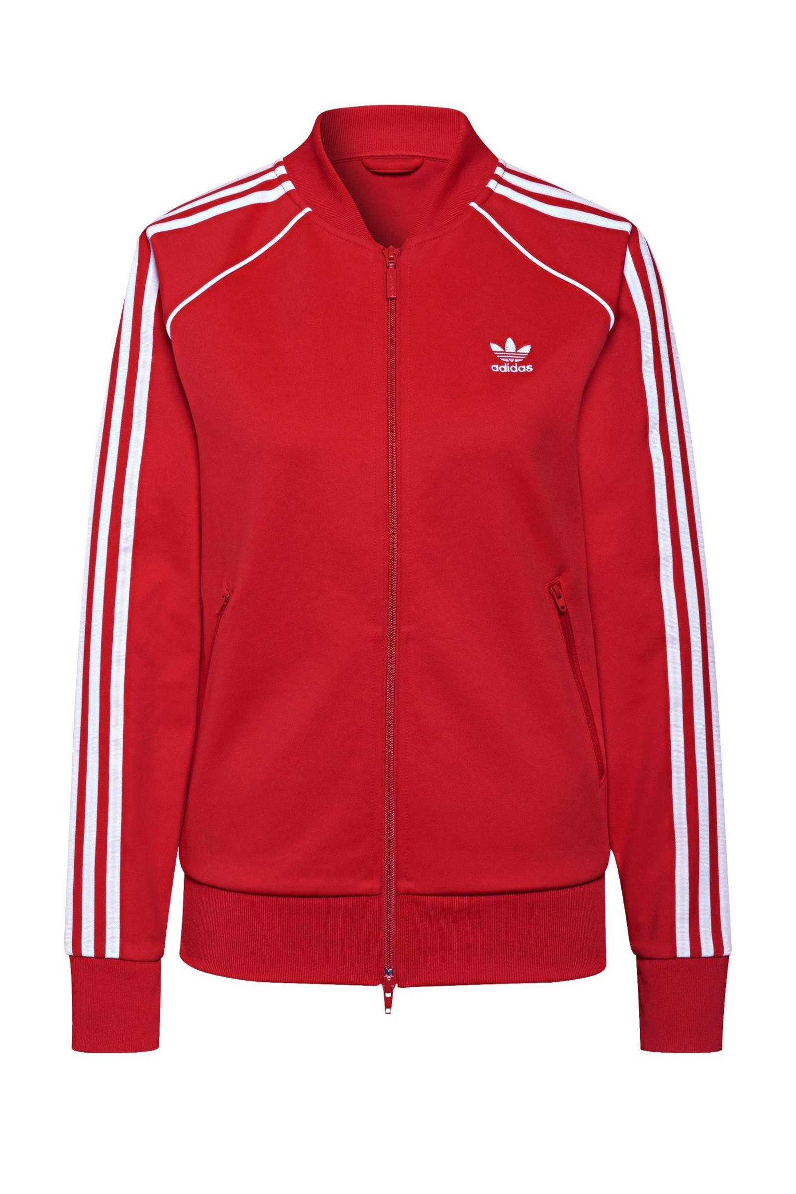 adidas Originals Superstar Adicolor vest rood/wit | wehkamp
