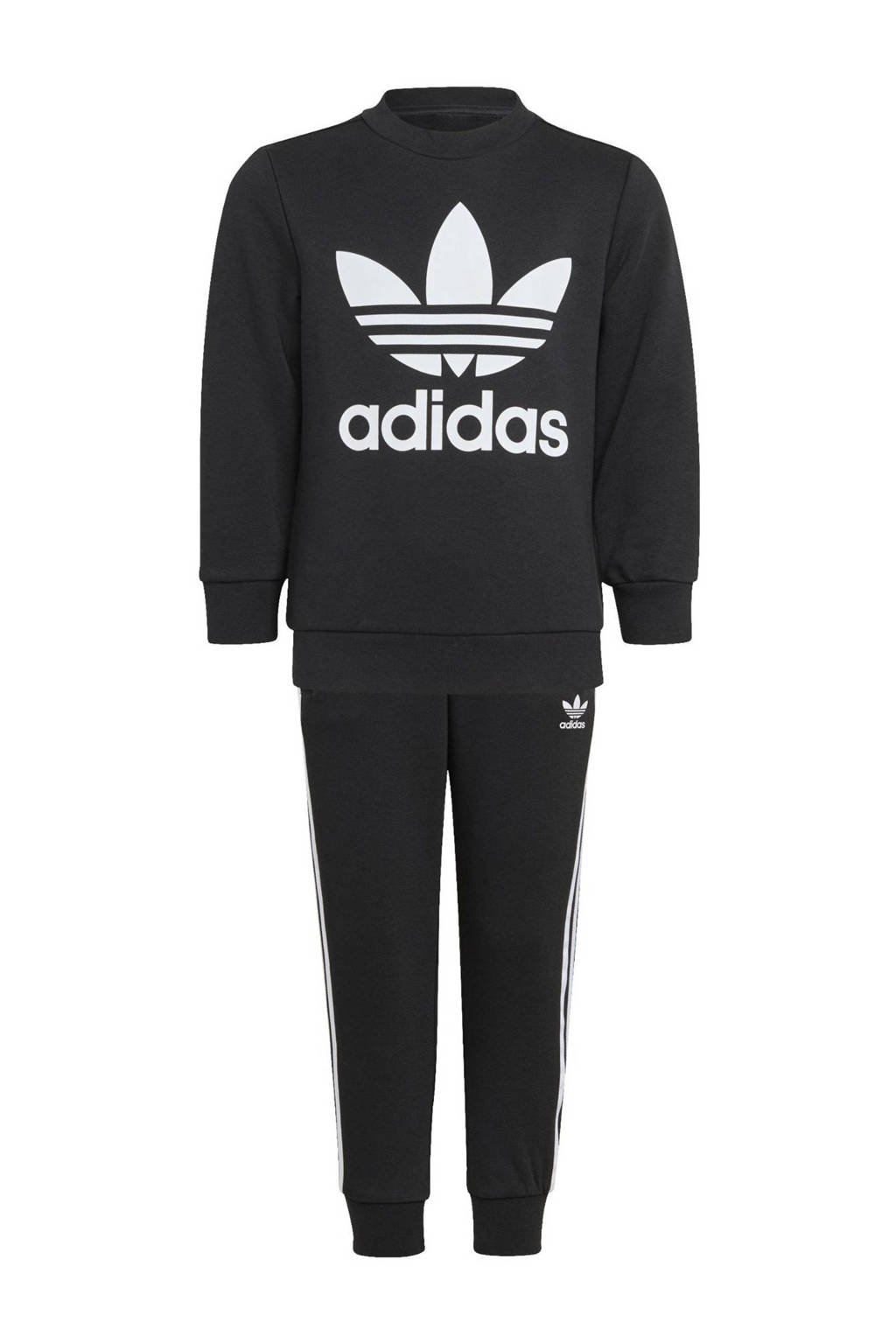 Rouwen puur Stam adidas Originals Adicolor joggingpak zwart/wit | wehkamp