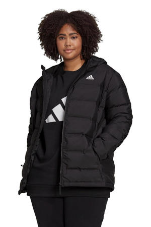 Plus Size outdoor jas zwart