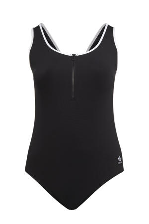 Plus Size Adicolor badpak zwart