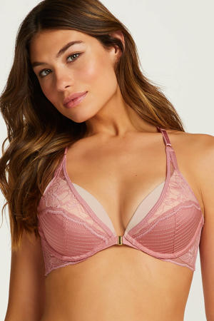 push-up bh Marit met voorsluiting roze