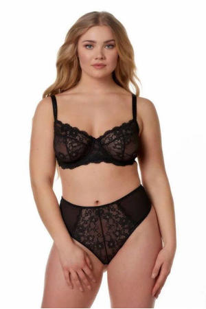 high waist string Nature Friendly zwart