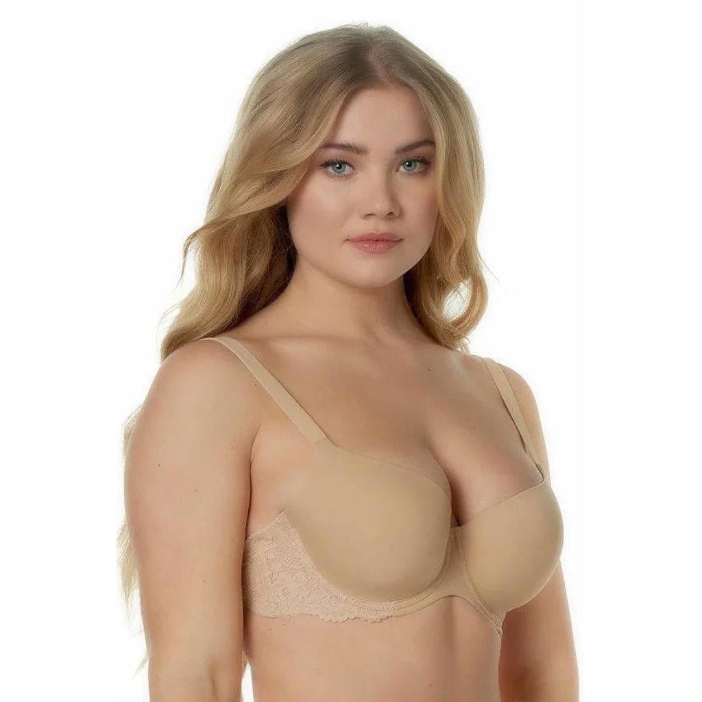 After Eden D-cup & up voorgevormde T-shirt-bh met beugel Nature Friendly beige
