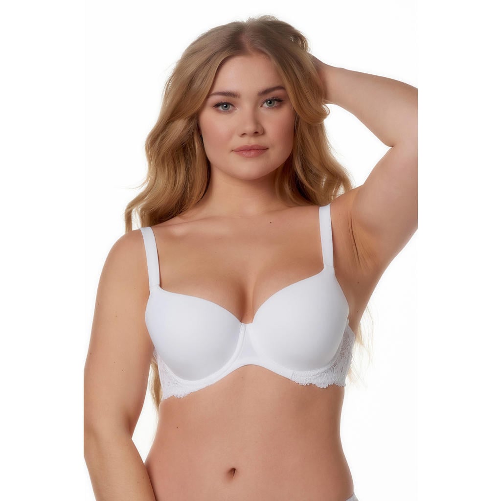 After Eden D-cup & up voorgevormde T-shirt-bh met beugel Nature Friendly wit