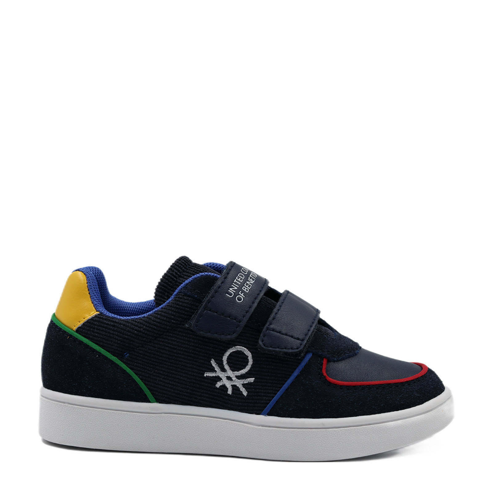 Benetton Dunk Velvet Velcro sneakers donkerblauw | wehkamp