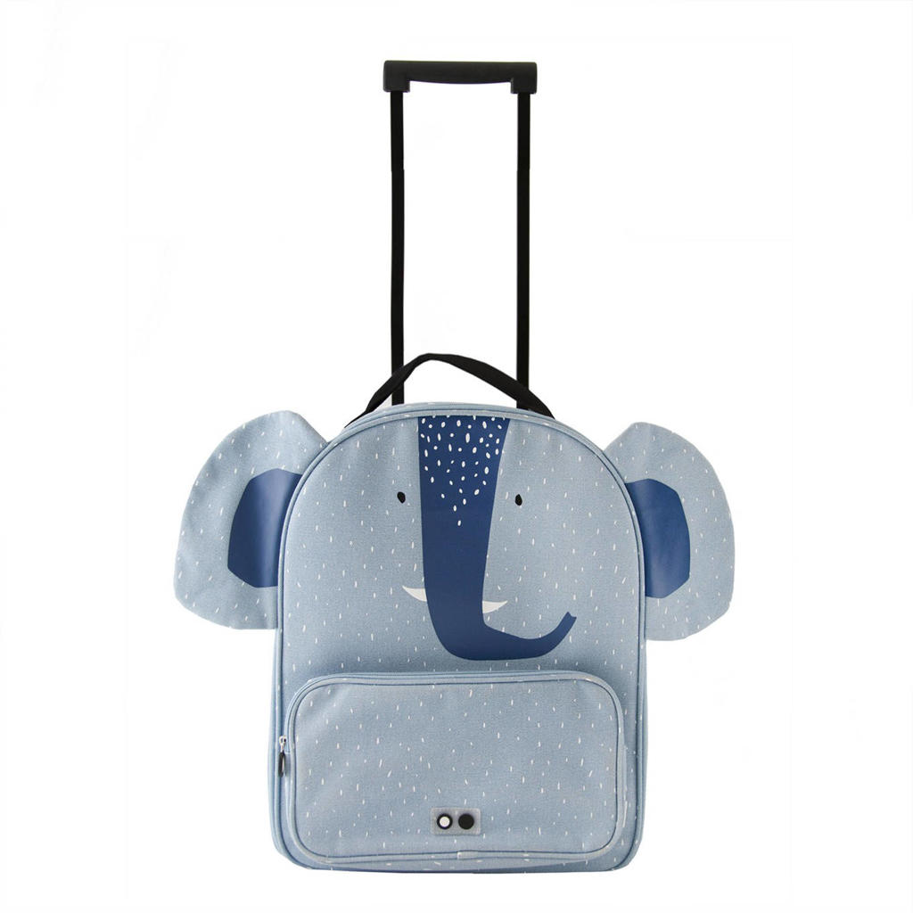 Trixie trolley Mrs. Elephant lichtblauw
