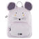 Trixie rugzak Mrs. Mouse lila
