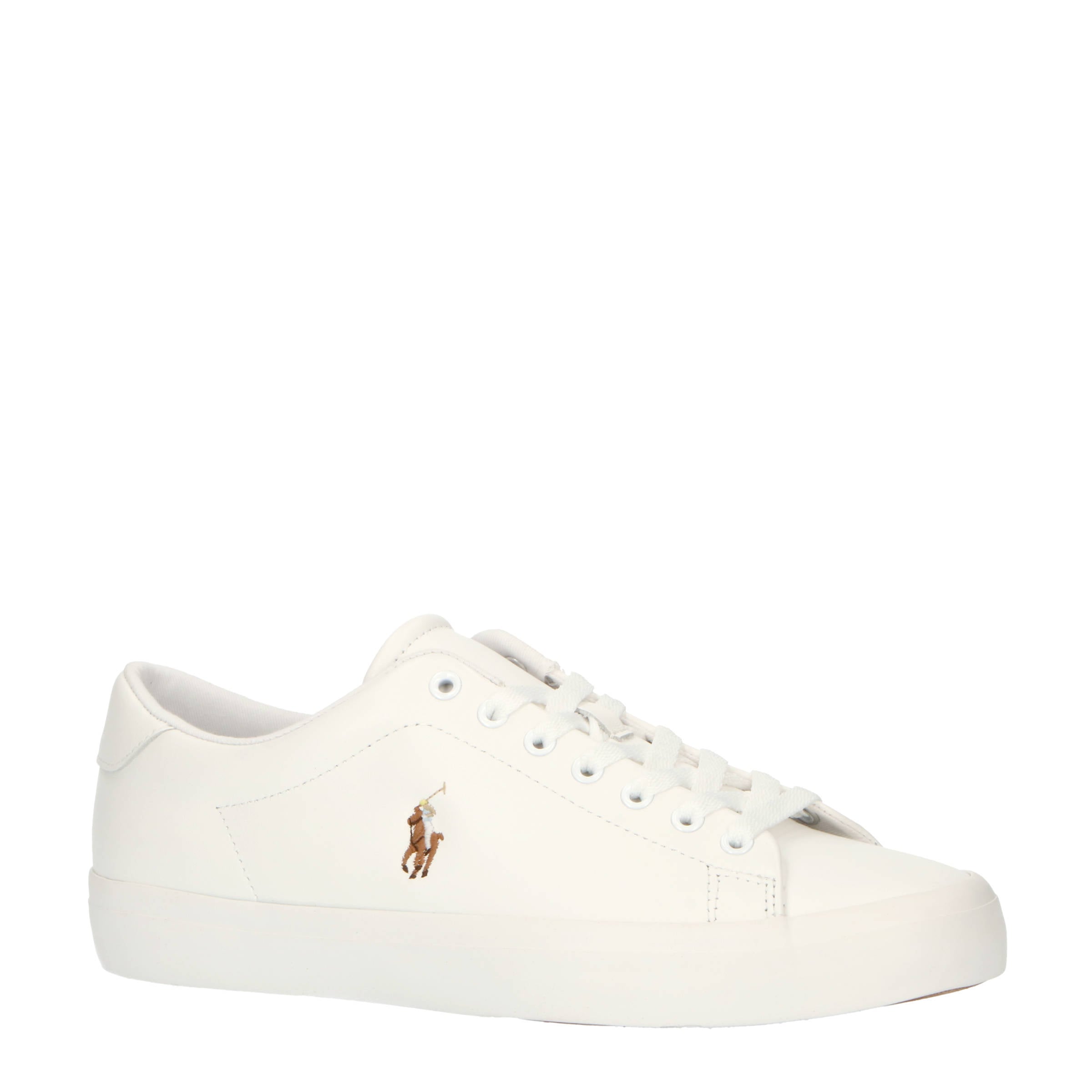 POLO Ralph Lauren Longwood leren sneakers wit | wehkamp
