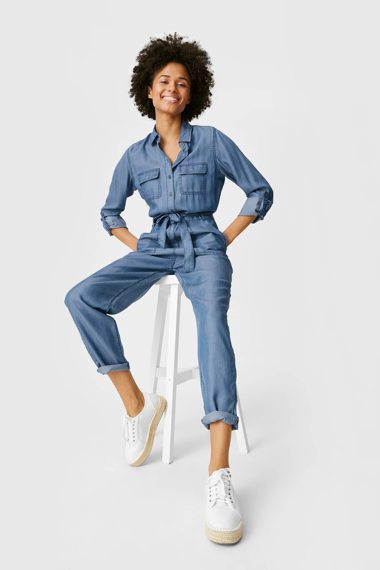 c&a denim jumpsuit