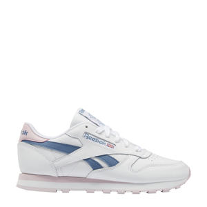 Classic Leather sneakers wit/roze/grijsblauw