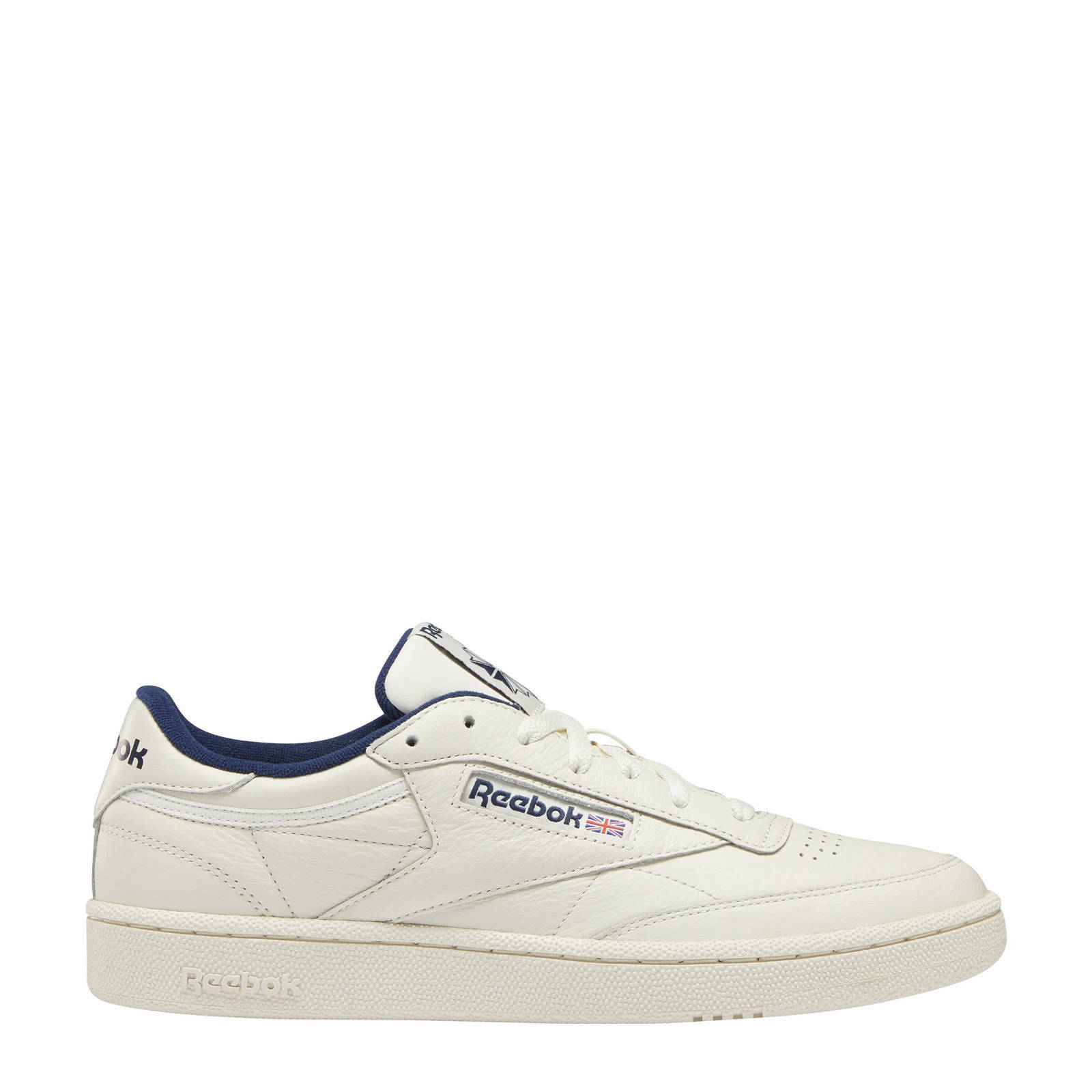 Reebok Classics Club C 85 sneakers beige/ecru/donkerblauw | wehkamp