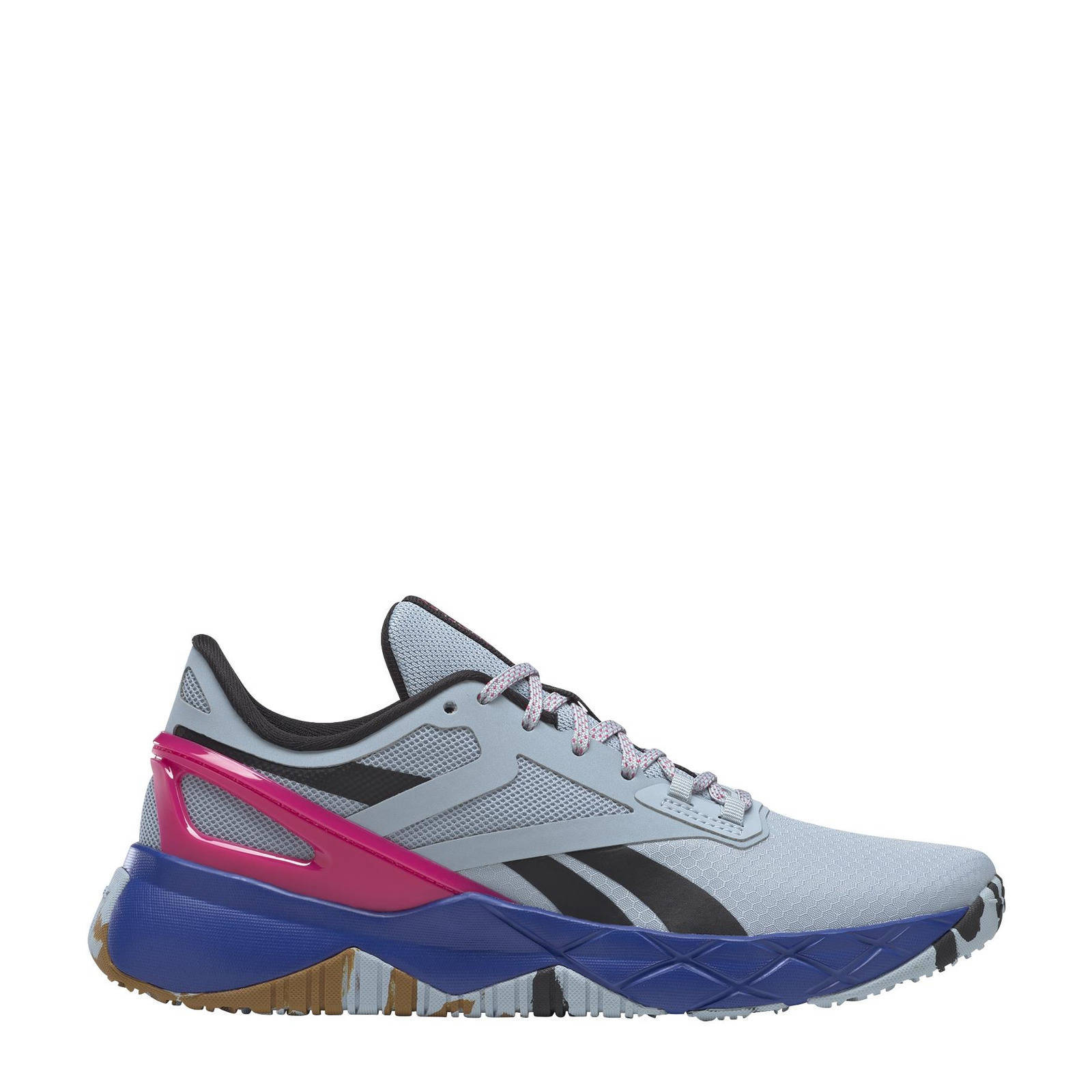 Reebok Training Nanoflex Training sportschoenen lichtgrijs/zwart/roze |  wehkamp