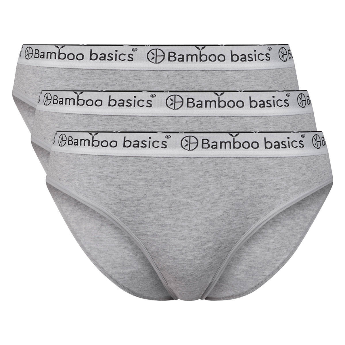 Bamboo Basics slip Yara met bamboe(set van 3)grijs online kopen