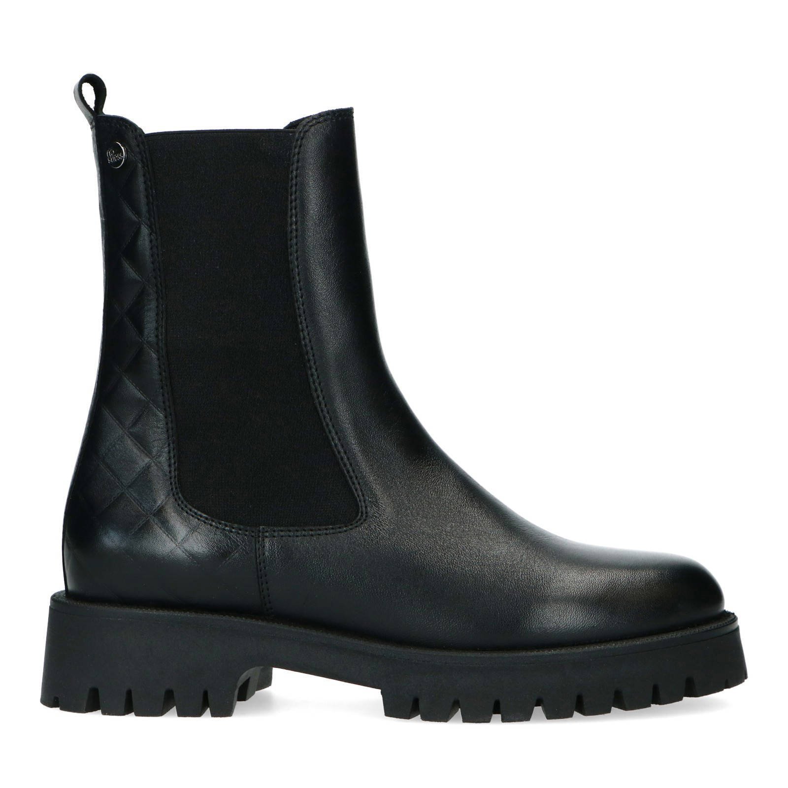 Zwarte shops leren boots dames