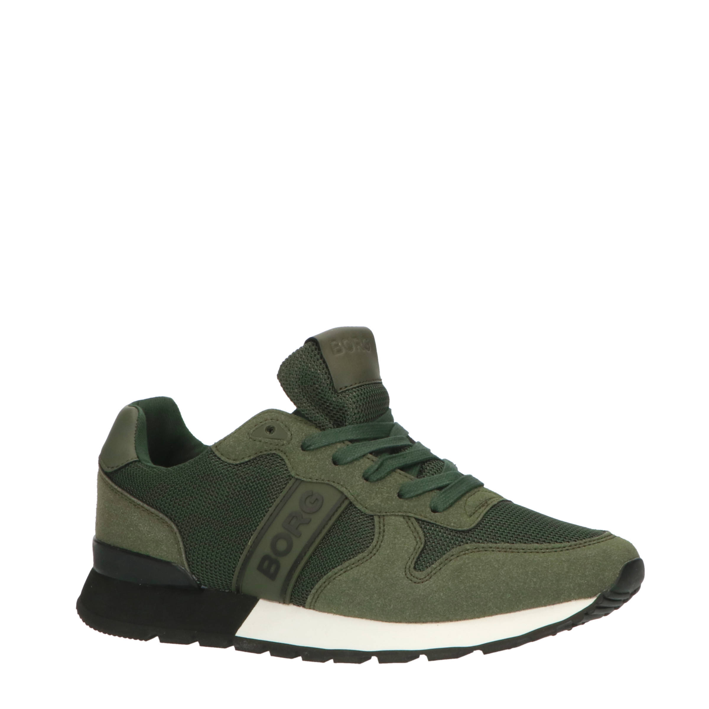 Björn Borg R455 BSC M suède sneakers olijfgroen | wehkamp