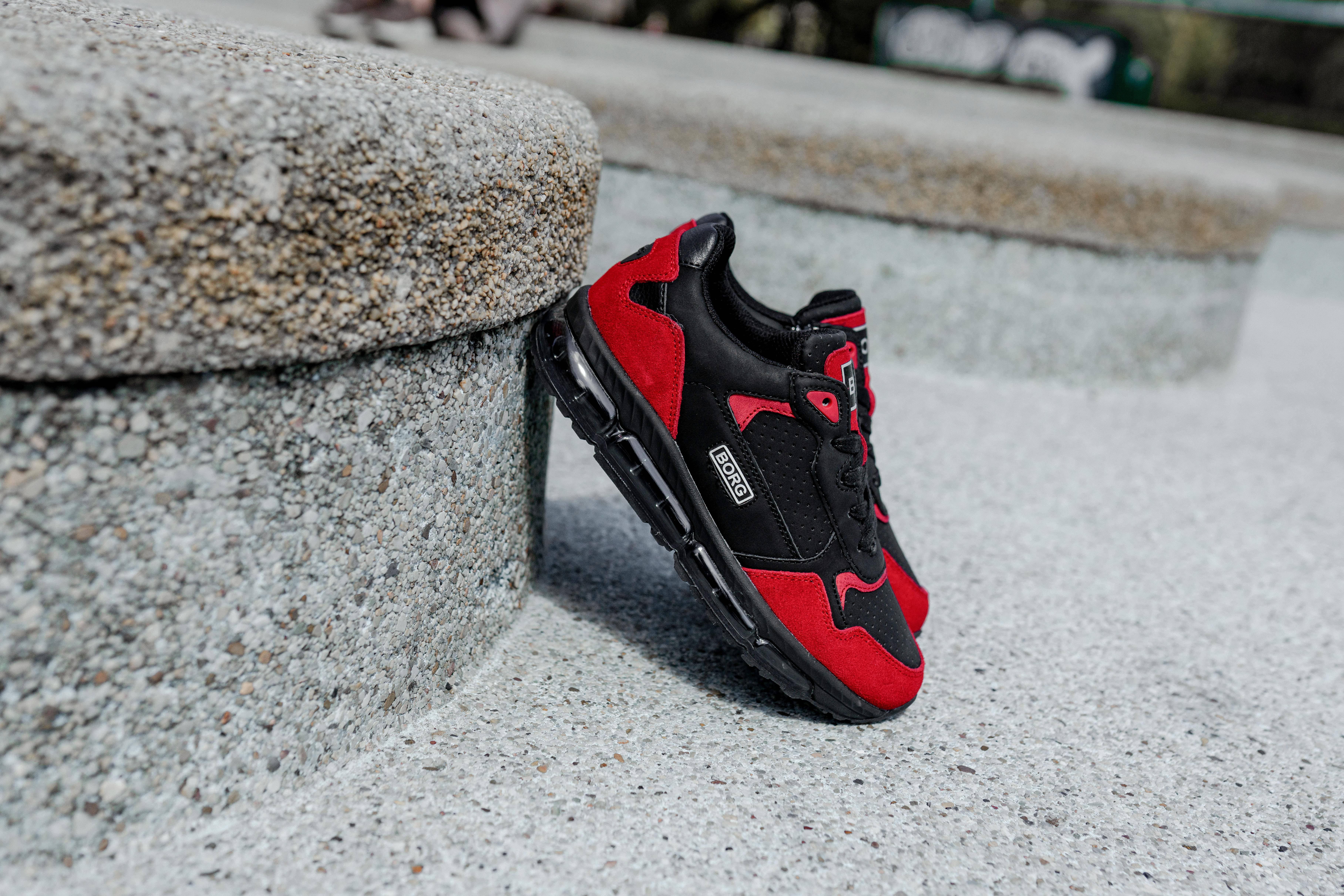 Björn Borg X500 PRF BLK K sneakers rood/zwart | wehkamp