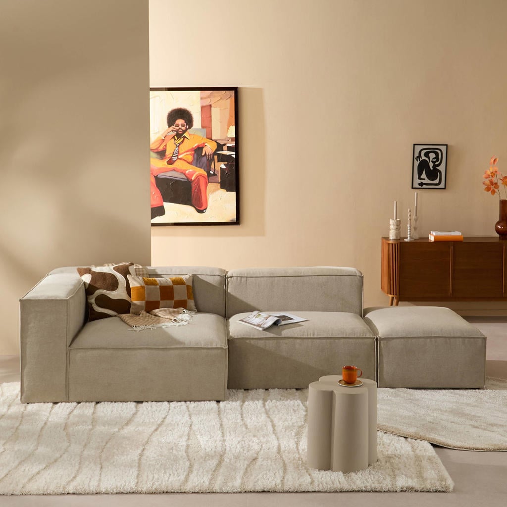NOUS Living hoekbank Igor hoek links - beige
