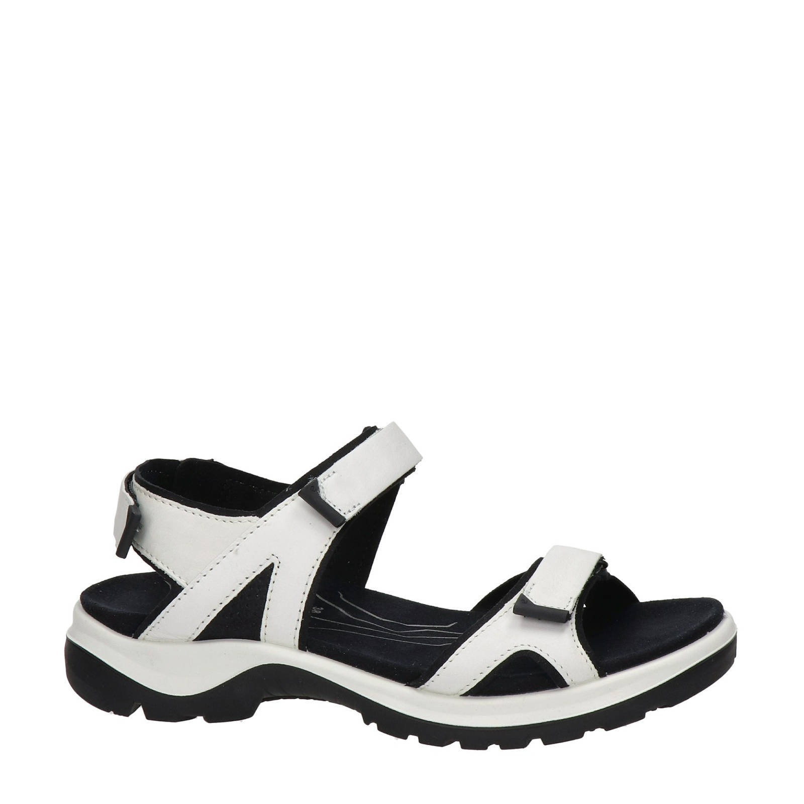 Ecco Offroad leren outdoor sandalen wit | wehkamp