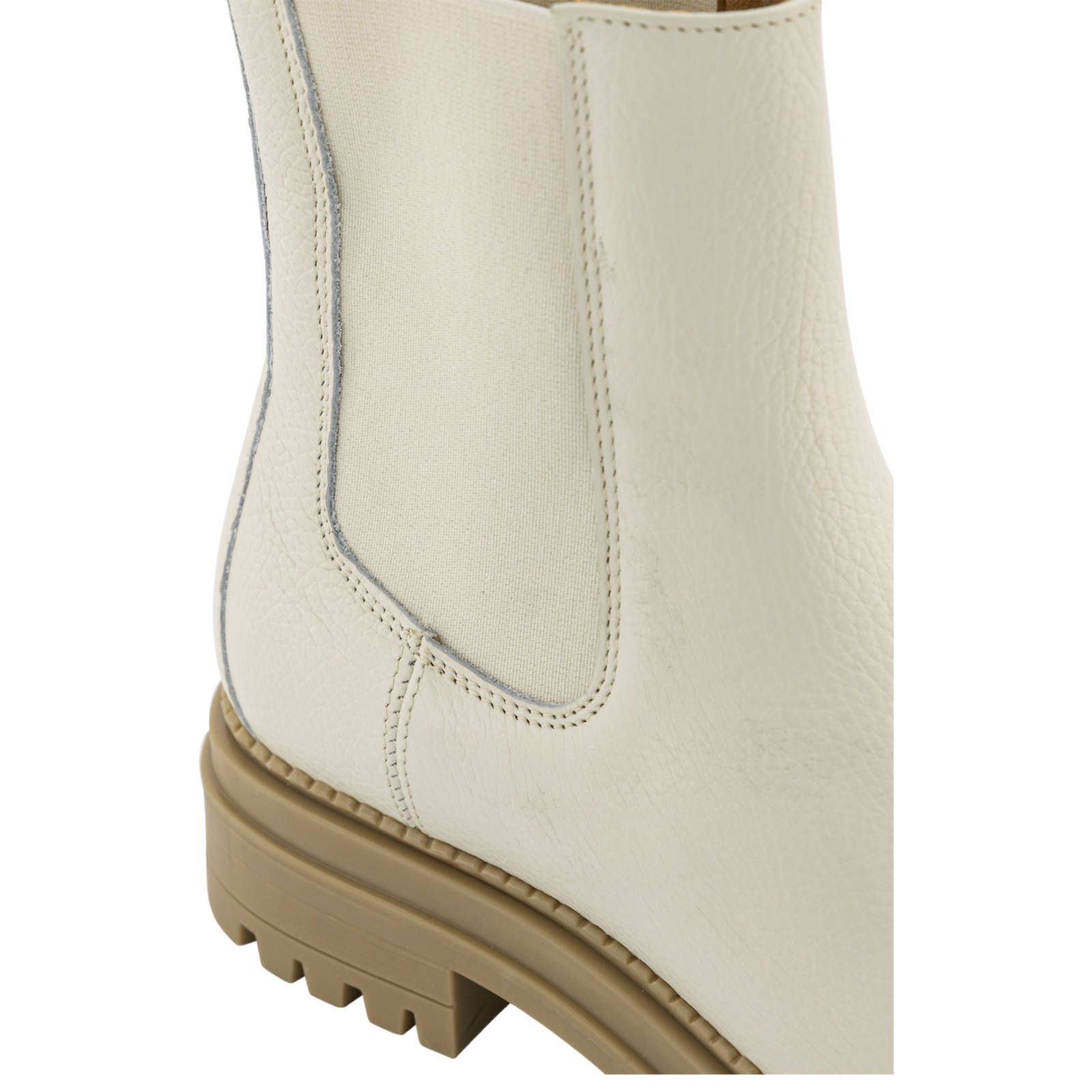 Oxmox leren chelsea boots off white | wehkamp