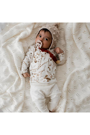 newborn longsleeve Garlande off white/lichtbruin