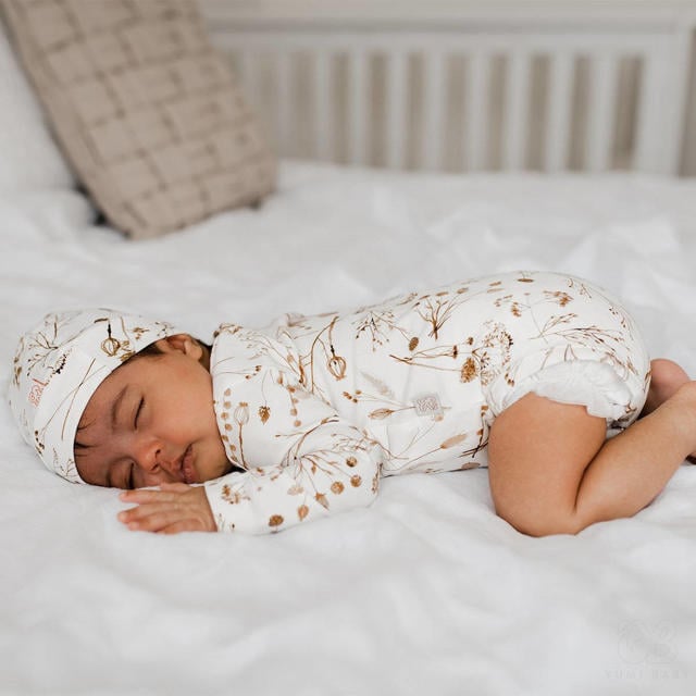 Wonderbaarlijk bijnaam welvaart Yumi Baby newborn overslag romper Garlande off white/lichtbruin | wehkamp