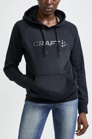 hoodie Core met logo zwart