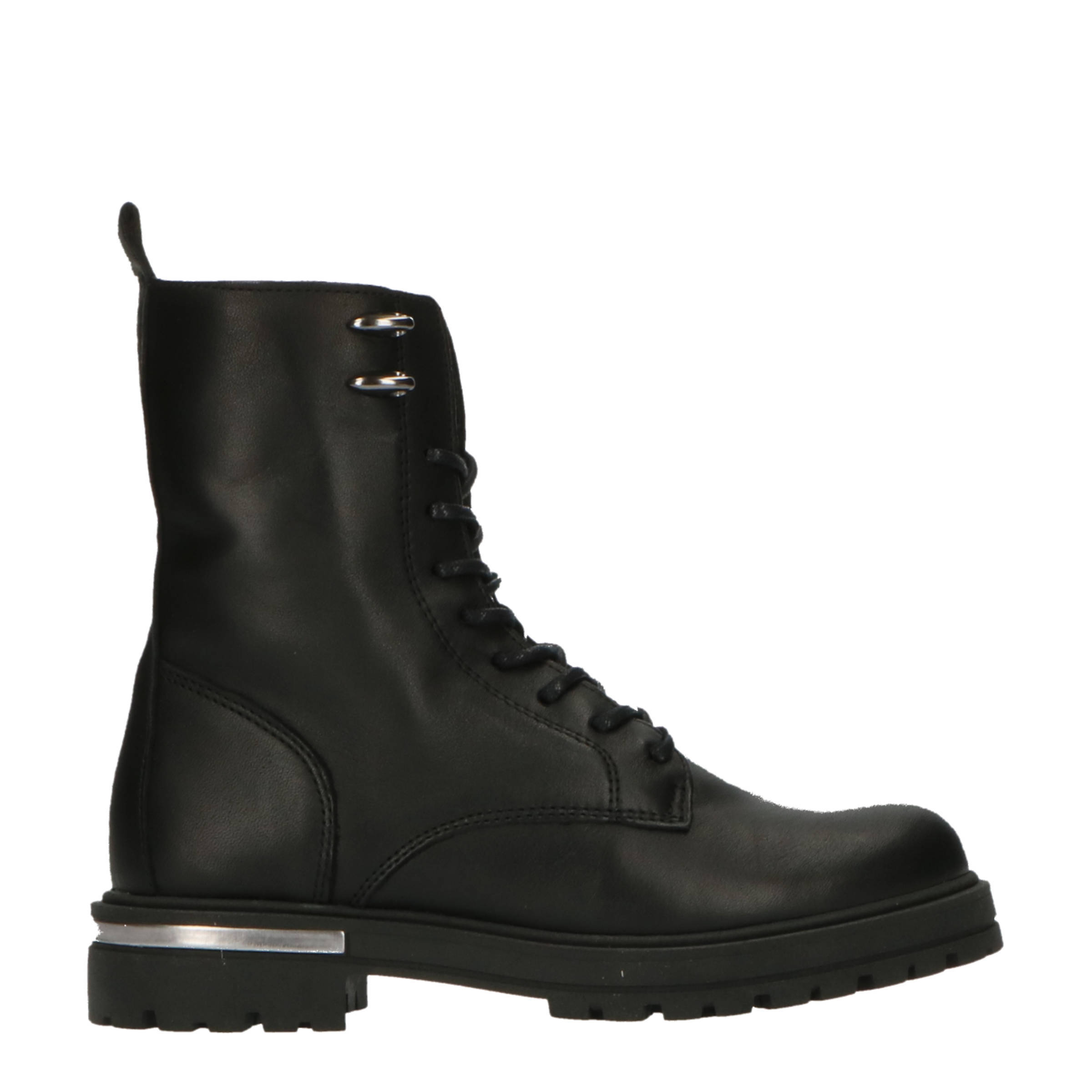 HIP H1835 Veterboots Zwart met Studs♥ | OnlineShoeShop.nl®