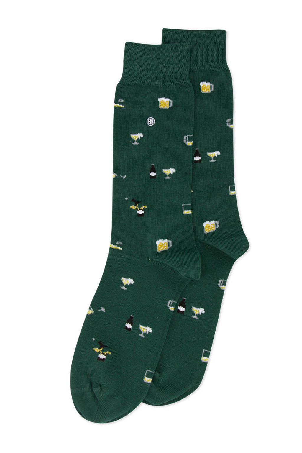 Alfredo Gonzales giftbox sokken Beer set van 2 groen/blauw wehkamp