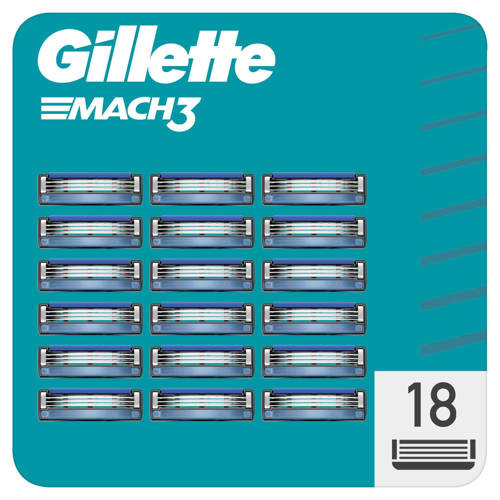 Gillette Mach3 Navulmesjes -18 stuks