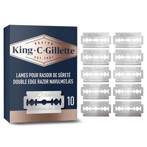 Wehkamp King C. Gillette double edge safety razor navulmesjes aanbieding