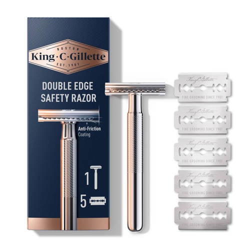 Wehkamp King C. Gillette double edge safety razor scheermesjes aanbieding