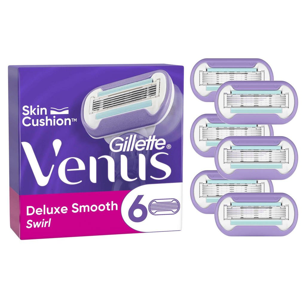 Gillette Venus Deluxe Smooth Swirl navulmesjes - 6 stuks