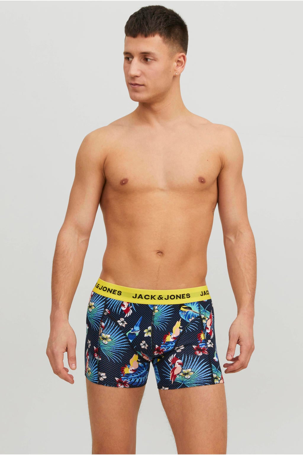 JACK & JONES boxershorts met print - surf the web (set van 3)
