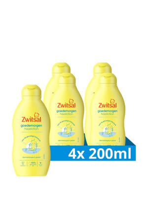 Wehkamp Zwitsal Baby goedemorgen haarlotion - 4 x 200 ml - voordeelverpakking aanbieding